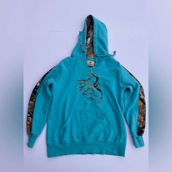 Legendary Whitetails Tops Legendary Whitetails Womens Turquoise Hoodie Poshmark